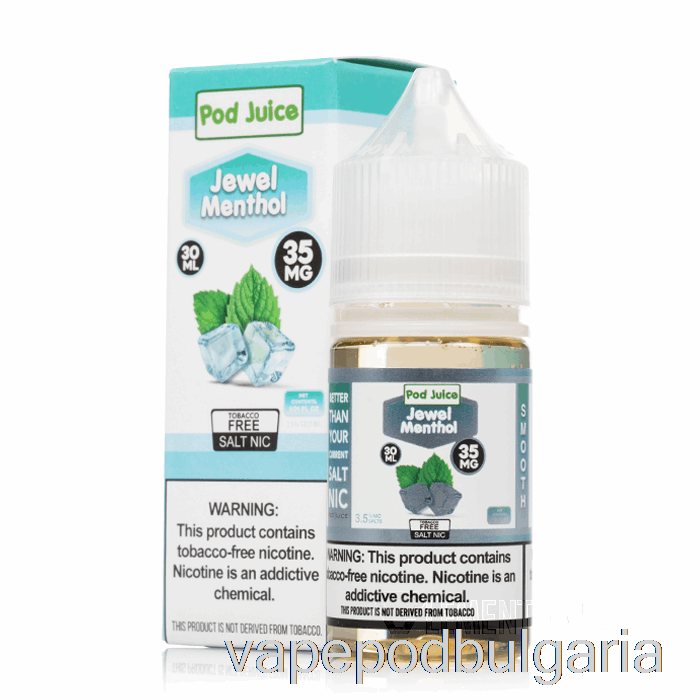 Vape 10000 Дръпки Jewel Menthol - Pod Juice - 30ml 20mg